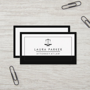 Carte De Visite Avocat juridique avocat noir échelle professionnel