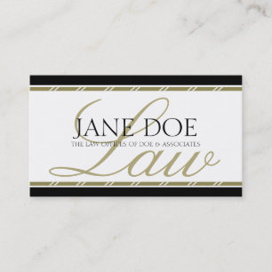 Carte De Visite Avocat Juriste Conseiller Juridique Cabinet Gold