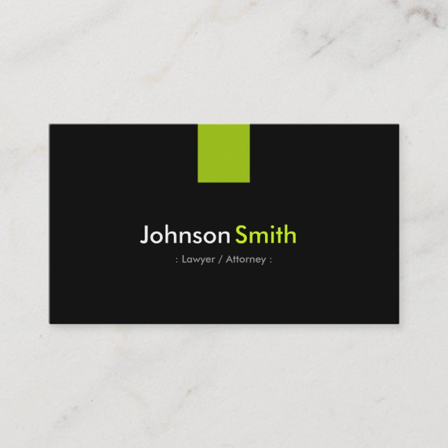 Carte De Visite Avocat / Procureur Modern Mint Green (Devant)