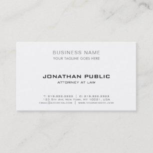 Carte De Visite avocat professionnel avocat moderne élégant simple