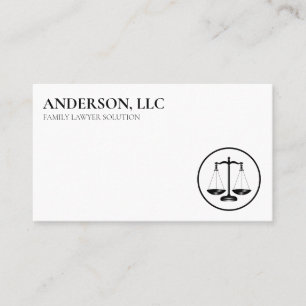 Carte De Visite Avocat professionnel de droit à échelle noire