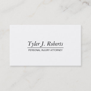 Carte De Visite Avocat professionnel moderne Noir & Blanc Avocat