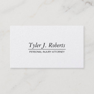 Carte De Visite Avocat professionnel moderne Platine