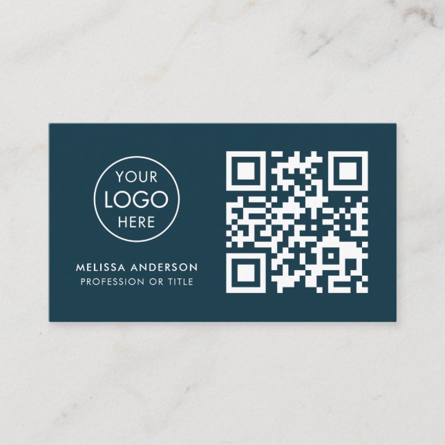 Carte De Visite Avocat professionnel QR Code Logo Moderne (Devant)
