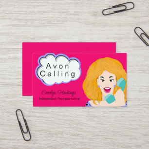 Carte de visite Avon Rep Rep indépendant maquillag