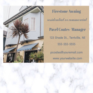 Carte De Visite Awning modifiable