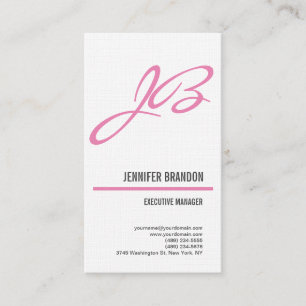 Carte De Visite Ayez une plaque moderne minimaliste imprimée