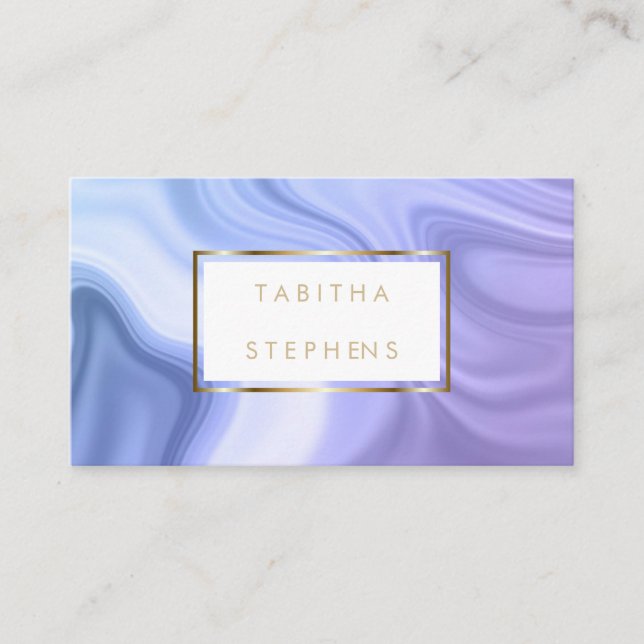 Carte De Visite Azure Plum Melling Designer Business (Devant)