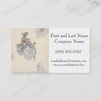 Carte De Visite Baby and Angel on Cloud Andersen’s Fairy Tales