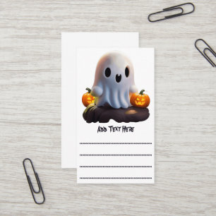 Carte De Visite Baby Ghost Déplaisant mignon caractère Halloween