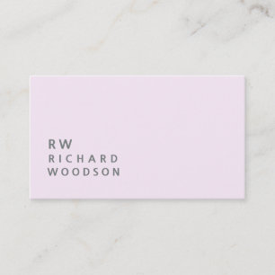 Carte De Visite BabY rose pâle et tendre féminin  Minimal
