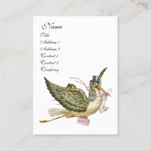 Carte De Visite BABY SHOWER STORE, Rose Blanc