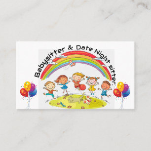 Carte De Visite Babysitter & date night sitter