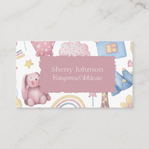 Carte De Visite Babysitter/garderie/garderie/nounou