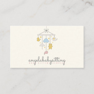 Carte De Visite Babysitter Garderie Logo de l'enseignant de la gar