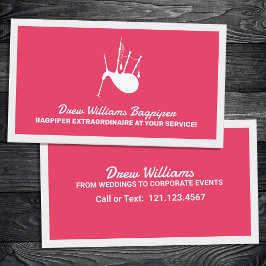 Carte De Visite Bagpiper