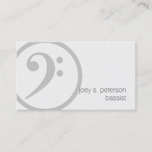 Carte De Visite Baid Bold Bass Clef Icon Music