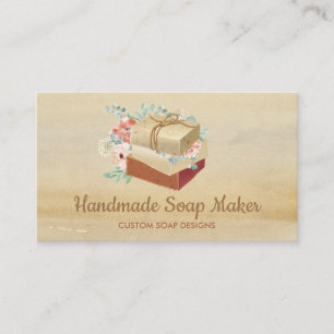 Carte De Visite Bain à savon Bain Bain Bio Botanique