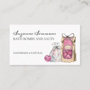 Carte De Visite Bain Bombe Salines Produits Spa artisanal