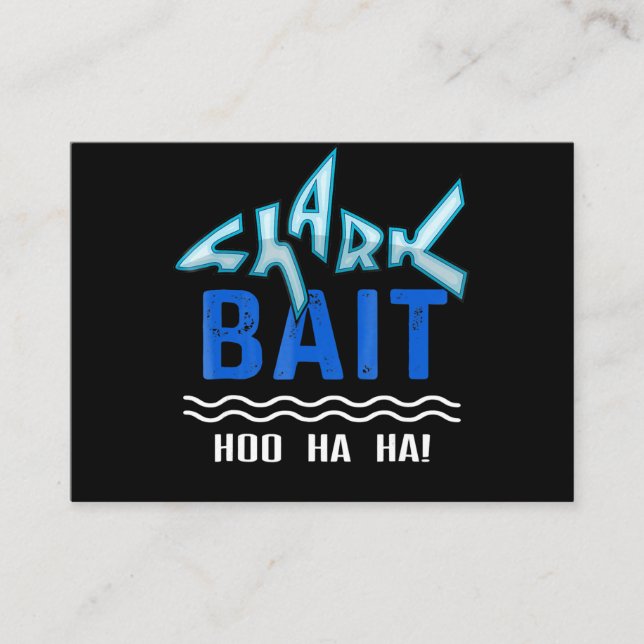 Carte De Visite Bait De Requin Hoo Ha Ha Drôle Cadeaux D'Amoureux  (Devant)