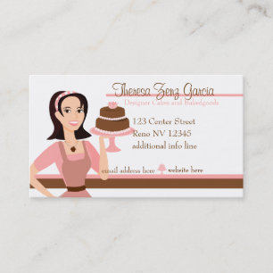 Carte De Visite Bakedgoods-Gâteau de concepteur