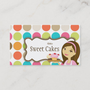 Carte De Visite Baker Cup Gâteaux Boulangerie Douceur Traitements