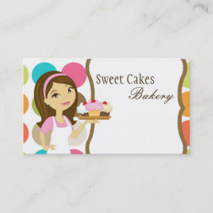 Carte De Visite Baker Cup Gâteaux Boulangerie Douceur Traitements