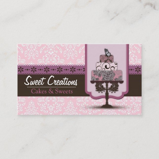Carte De Visite Bakery/Cakes/Sweets Creations (Devant)