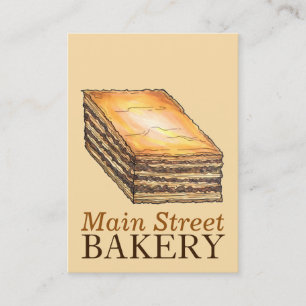 Carte De Visite Baklava Dessert Pâtisserie Grecque Boulangerie Din