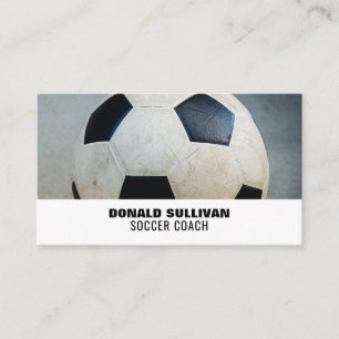 Carte De Visite Bal de football, joueur de football/entraîneur/réf