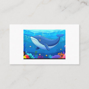 Carte De Visite Baleine à bosse majestueuse - Géant doux de la mer
