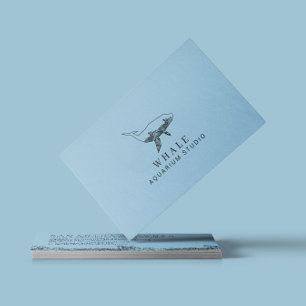 Carte De Visite Baleine Bleue Aquarium