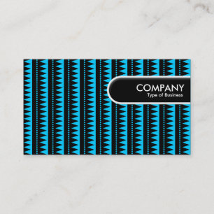 Carte De Visite Balise Arête Arrondie - Motif Aztec - Sky Blue