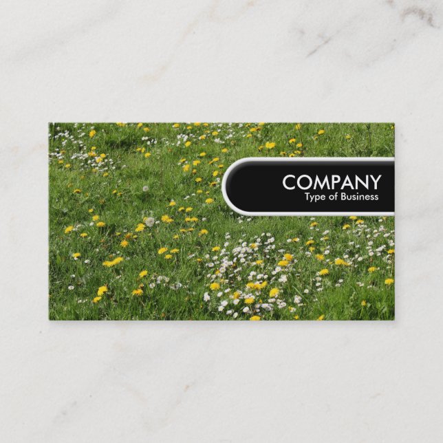 Carte De Visite Balise Arête arrondie - Rouges et Primroses (Devant)