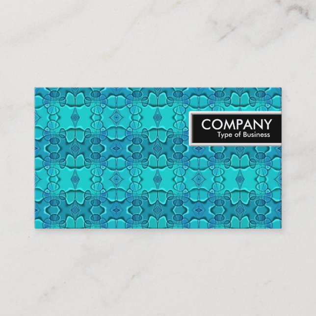 Carte De Visite Balise de bord - Aqua Blue Fest (Devant)