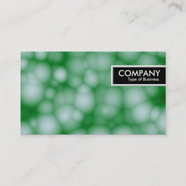 Carte De Visite Balise de bord - Bulles vertes (Devant)