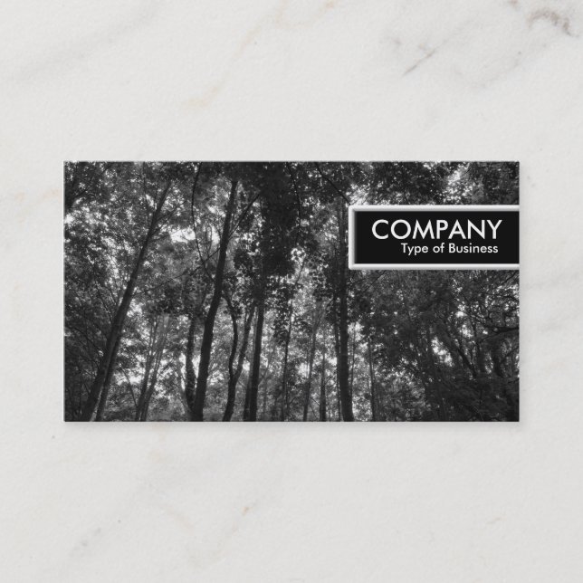 Carte De Visite Balise de bord - Canopée en bois 02 BW (Devant)