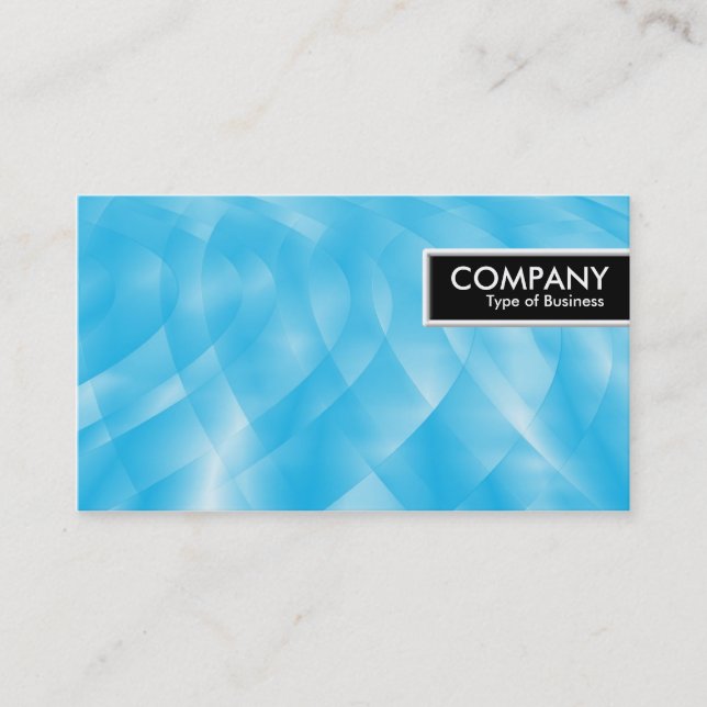 Carte De Visite Balise de bord - Courbes bleues (Devant)