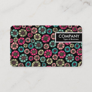 Carte De Visite Balise de bord - Fleurs Abstraites 031023