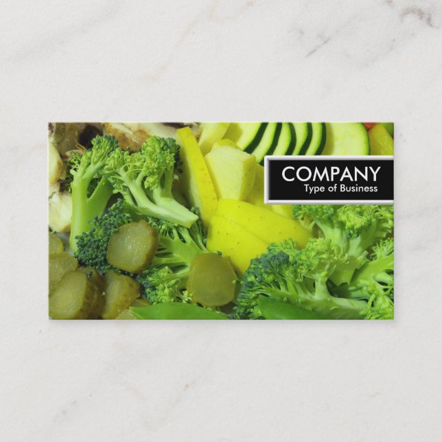 Carte De Visite Balise de bord - Légumes à la sauté 01 (Devant)