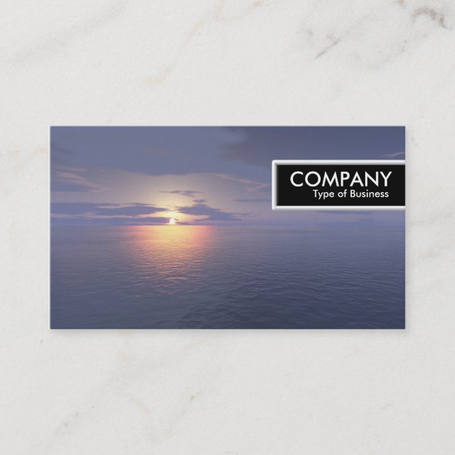 Carte De Visite Balise de bord - lever/coucher de soleil (Devant)