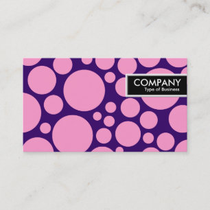 Carte De Visite Balise de bord - Pot - Rose sur Violet foncé