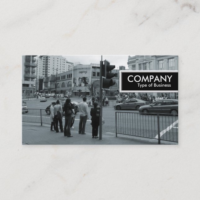 Carte De Visite Balise de bord - Rue de la ville (Devant)