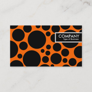 Carte De Visite Balise de bord - Spotty - Noir sur orange