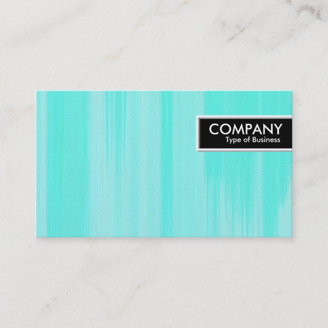 Carte De Visite Balise de bord - Toile peinte Turquoise (Devant)