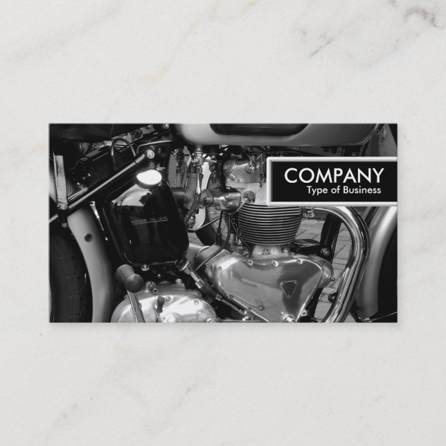 Carte De Visite Balise Edge - Moteur Moto classique II (Devant)