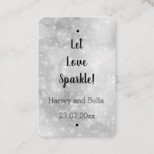 Carte De Visite Balise Editable Let Love Sparkle Sparkler