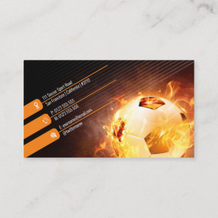 Carte De Visite Balle de soccer   Cadeaux de sport de football
