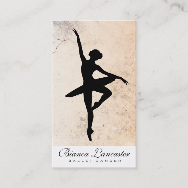 Carte De Visite Ballet Dancer II / Texture (Devant)