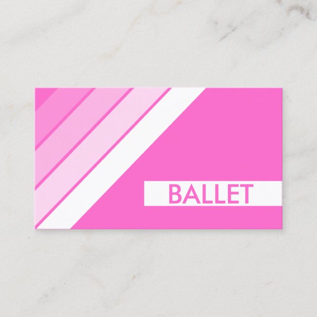 Carte De Visite BALLET rétro (Devant)
